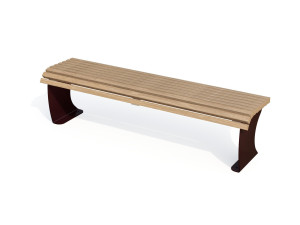 Деревянная скамья без спинки