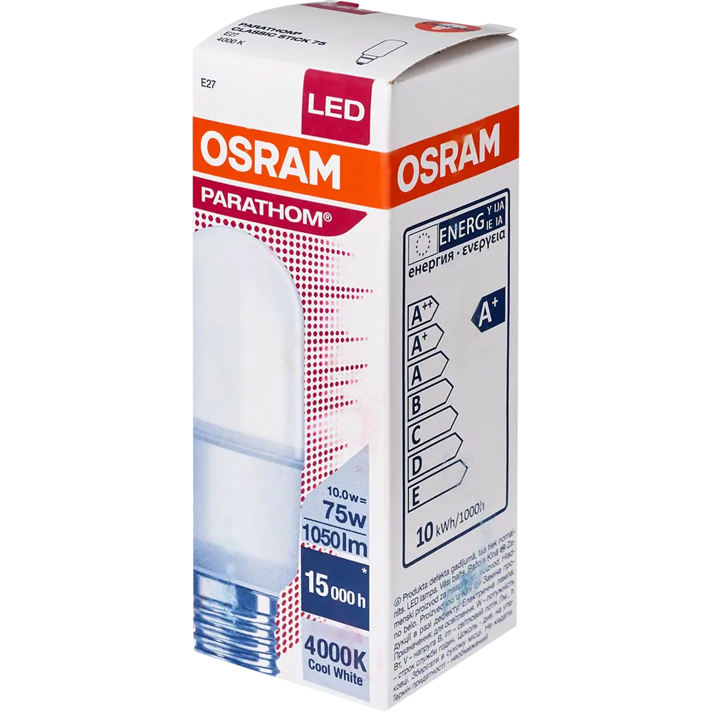 Лампа светодиодная Osram E27 10 Вт цилиндр матовая 1050 лм холодный белый свет 82610677 STLM-2067207  - Вид №3