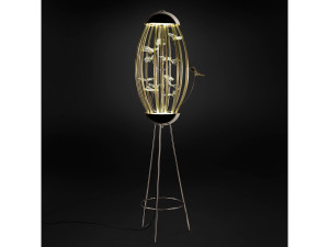 Стеклянный светодиодный торшер со штативом