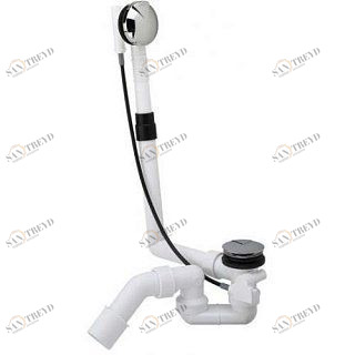 Слив-перелив McALPINE L=700 х 34 мм, гидрозатвор 50 мм, выход 40/50 мм MRB12