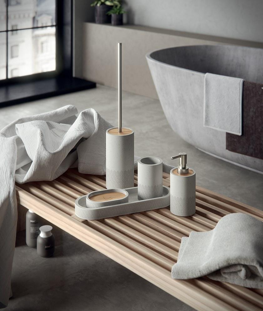 GEDY Подставка для зубных щеток из бетона Afrodite 4998 - Вид №1