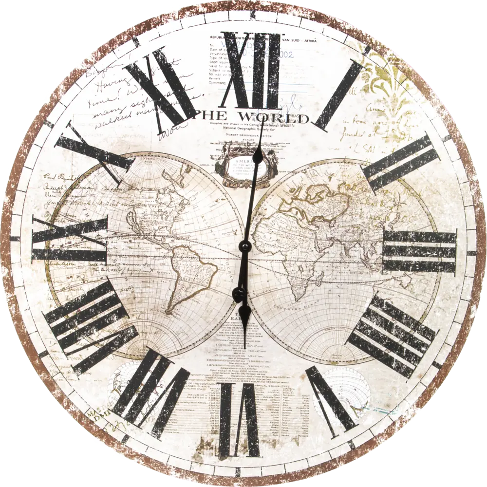 Часы настенные «Вокруг света» ø60 см Santreyd Коллекция "Колумб" STLM-2035703