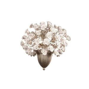 Люстра FLORA (большая) серебро, золото, белая AM014 UNICO ДИЗАЙНЕРСКИЕ 255283 Серебро;золото;белый