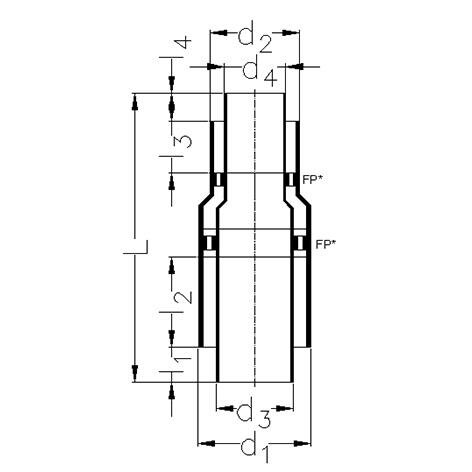 SANIT 58203040000 Снижение концентрической двойная труба, ПЭ-сток  - Вид №1