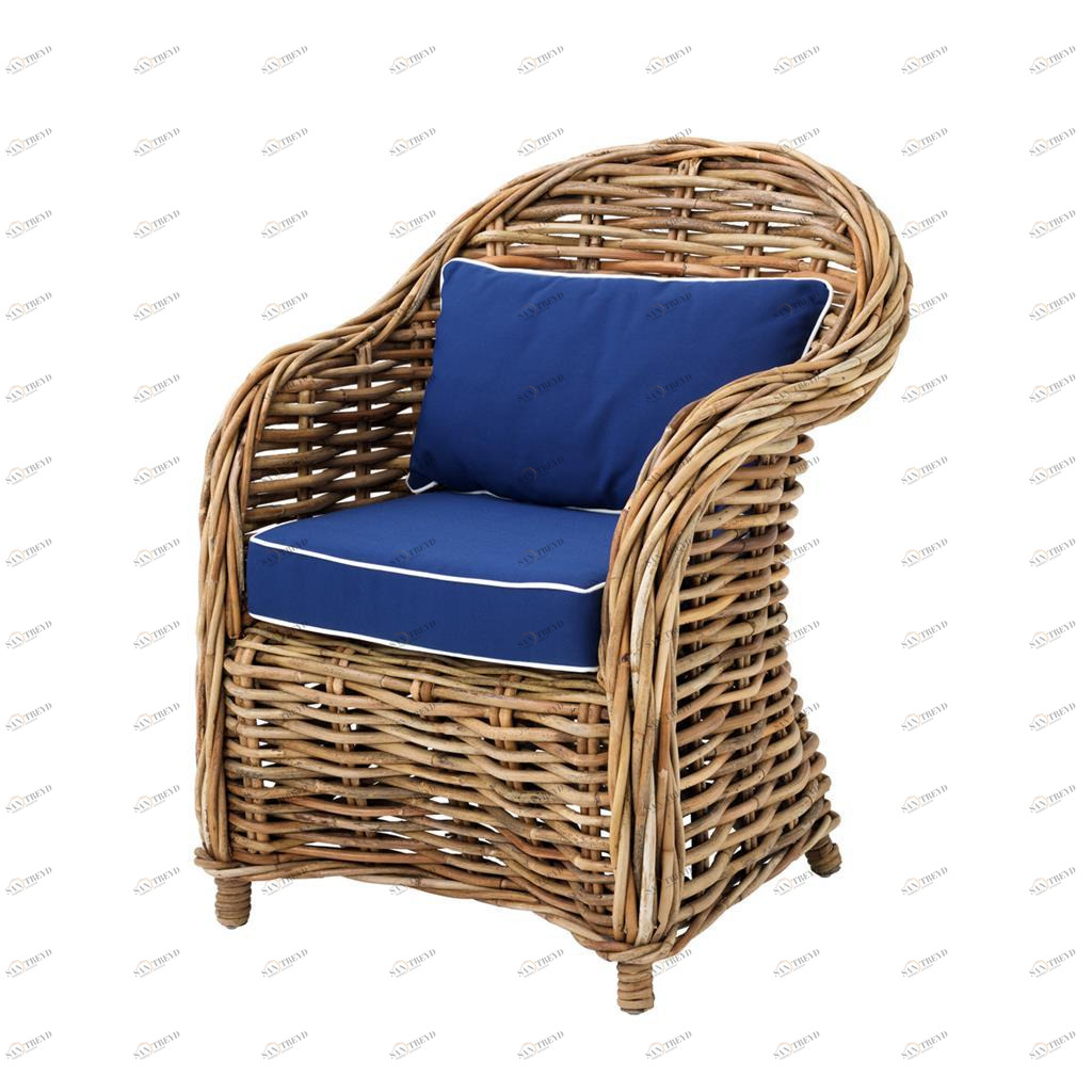 Стул Pretoria от Eichholtz EICHHOLTZ ДИЗАЙНЕРСКИЕ, EICHHOLTZ 062307 Синий 