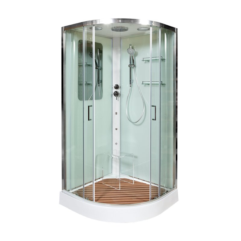 L 890 N с гидромассажем BLACK Душевая кабина DETO Серия L А01 с гидромассажем - Вид №10