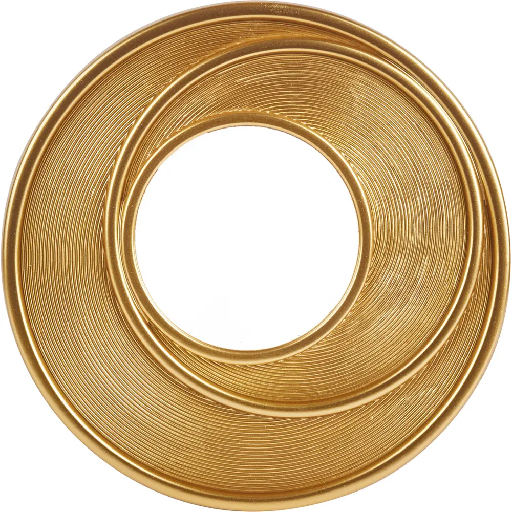 Зеркало декоративное JYMX240424 круглое D25 см пластик цвет золотой Santreyd STLM-2113660