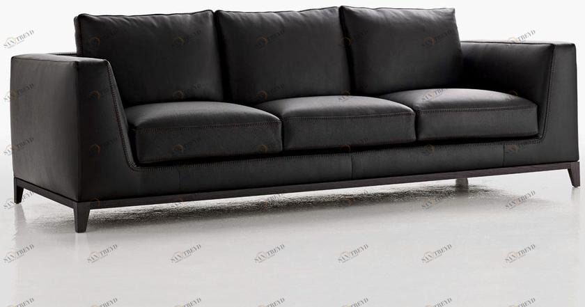 Maxalto 3-х местный кожаный диван Lutetia sun-id-1497227