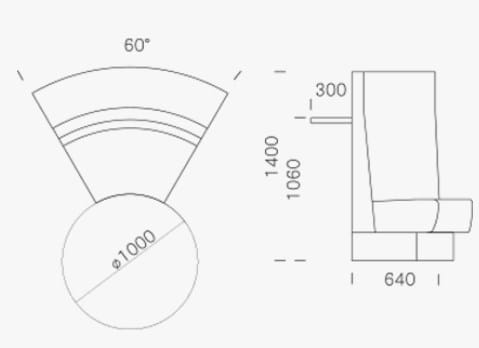 Ткань диван Pedrali Modus 2.0 ARCH-00004818 - Вид №1