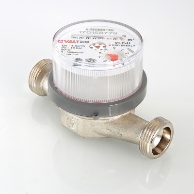 VLF-15U-L.80 Водосчетчик универсальный (новый) без сгонов Valtec 1/2", 80 мм  - Вид №1