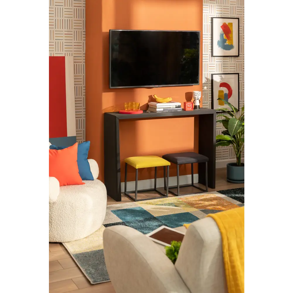 Подушка на сиденье Spaceo Kub Paris 34х38 см цвет черный STLM-2173778 - Вид №5