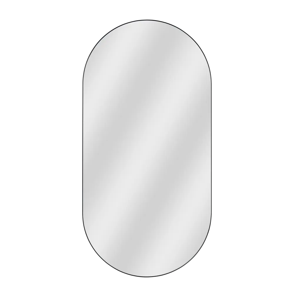 Зеркало декоративное KREAFORTA Oblong прямоугольное 60x120 см металл цвет черный STLM-2044590 - Вид №1