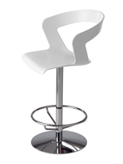 Ibis 303B Поворотный барный стул со стальным основанием по центру и корпусом из технополимера. Версия сиденья высотой 65 см. Et al. Ibis