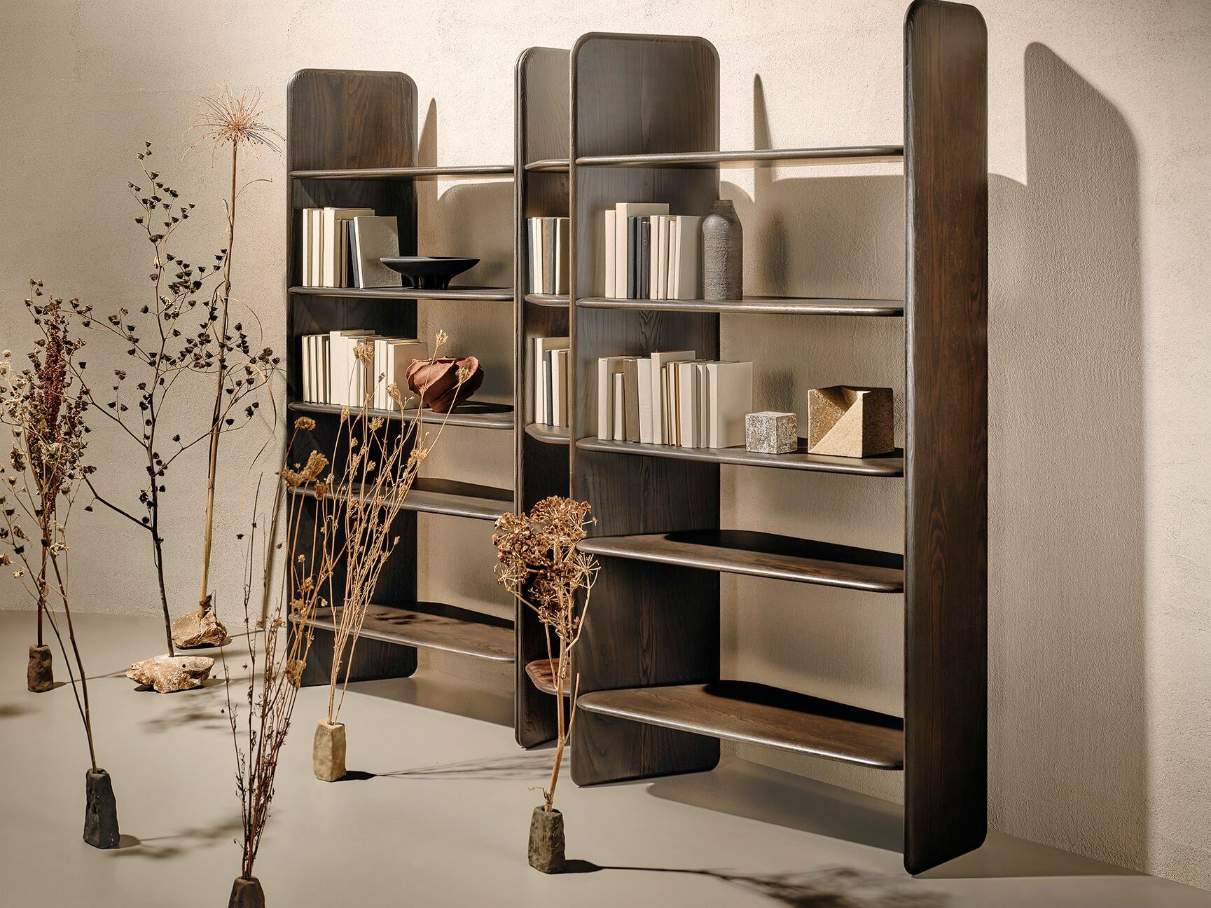 Деревянный книжный шкаф Naturedesign Главная ARCH-00004428 - Вид №1