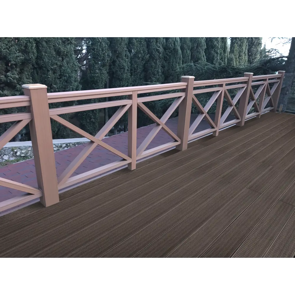 Террасная доска ДПК Freedeck цвет Венге 3000x150x17 мм вельвет 0.45 м² Santreyd STLM-2015558 - Вид №13
