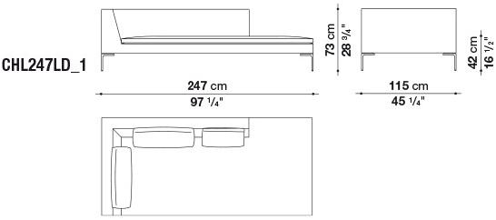 B&B Italia Модульный тканевый диван Charles large sun-id-1368437 - Вид №7