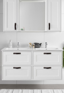 1561142 Шкаф Для Умывальника Eden 1200 2X600 Белый Hafa