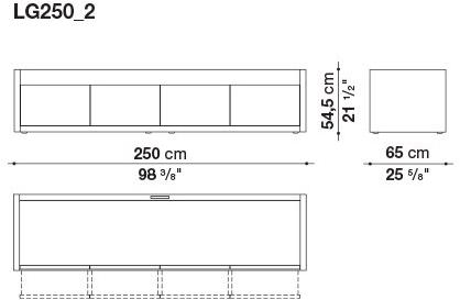 B&B Italia Комод деревянный с распашными дверцами Liagò sun-id-1345823 - Вид №5