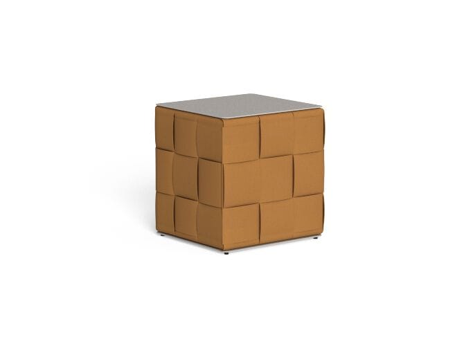 Низкая ткань квадратный садовый журнальный столик Talenti Tressé ARCH-00010425