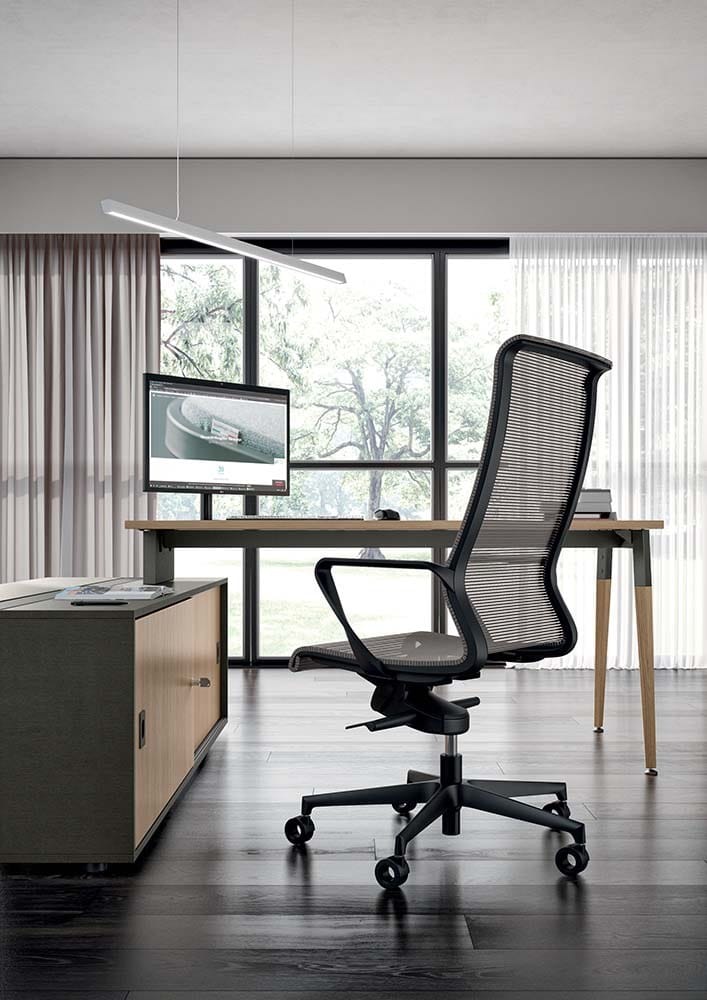 Регулируемое по высоте вращающееся офисное кресло Quadrifoglio Group дизайн-офис ARCH-00133312 - Вид №3