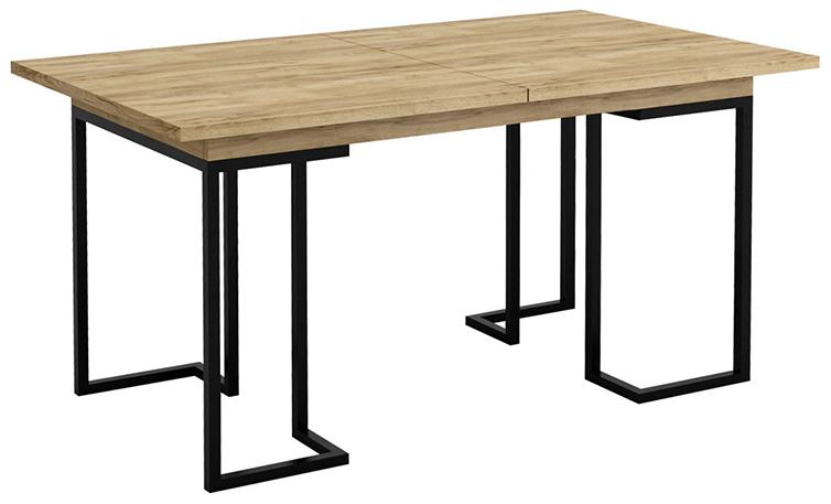 30449 Стол раскладной обеденный Loft 120 Дуб натур R-HOME 40036041h_Натур - Вид №3