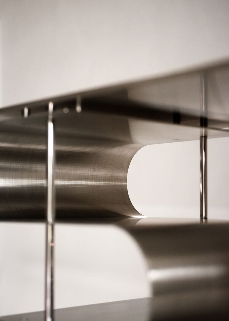 Алюминиевая двухсторонняя самонесущая Книжная полка Baxter Dune ARCH-00046617 - Вид №6