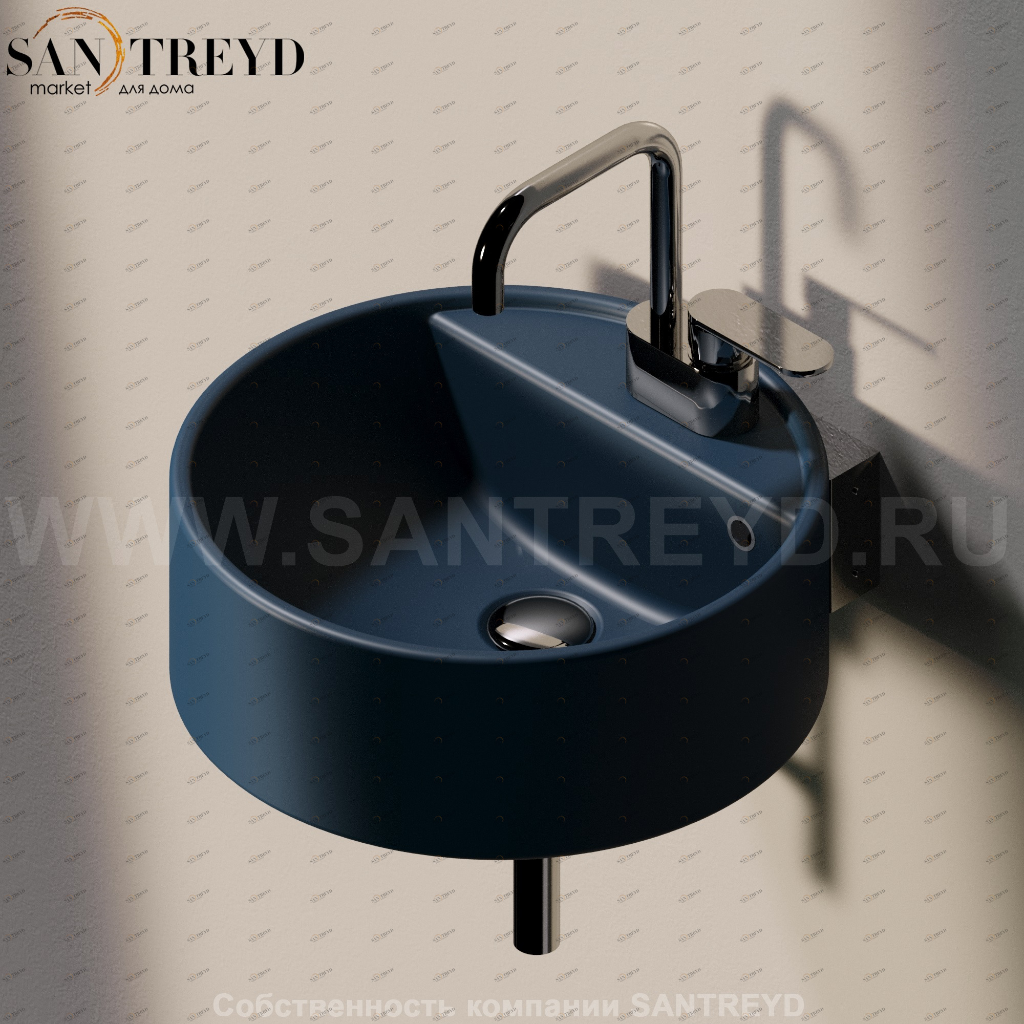 5050-42S.7016 Подвесная раковина настенная овальная Ceramica Flaminia 