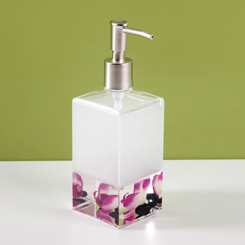 Дозатор для жидкого мыла настольный Verran «Phalaenopsis» акрил цвет розовый STLM-2207488 - Вид №1