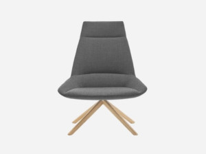 Тканевое вращающееся кресло