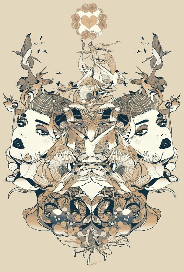 MOMENTI Авторский художественный принт Crazy home paintings Gi-028 - Вид №1