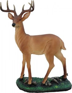 11161 ОЛЕНЬ стоя, скульптура из бетона LAB.Space  - Вид №1