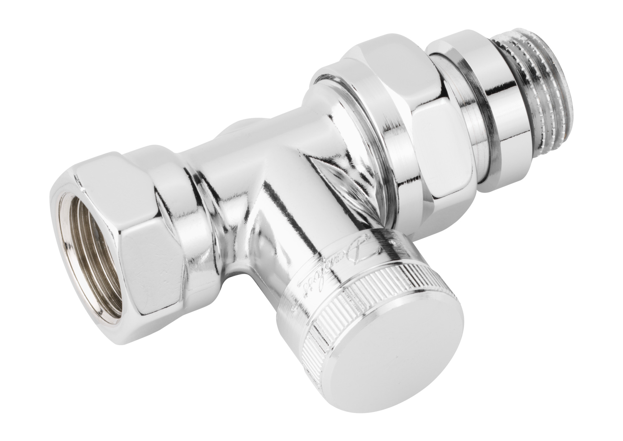 Danfoss Клапан RLV для бокового присоединения к радиатору RLV Клапан запорный Ду20, угловой 003L0145  - Вид №17