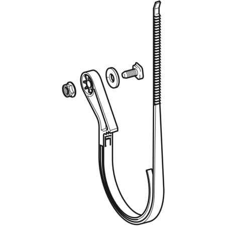 367.050.00.1 Хомут Geberit GIS для канализационной трубы Geberit  - Вид №1