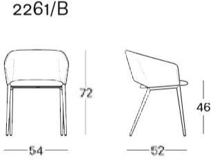 Zanotta Стул из ткани sun-id-1506903 - Вид №2