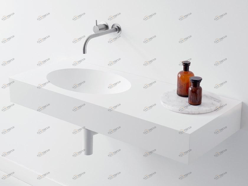 Подвесная раковина настенная овальная Not Only White Mono белая sun-id-1375624