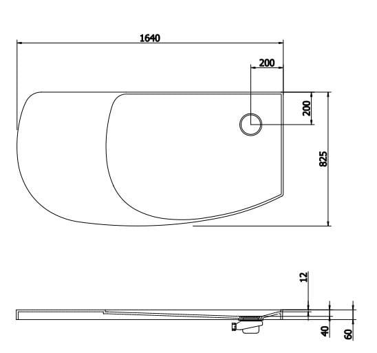 Поддон для душа Corian® Rexa источник ARCH-00056977 - Вид №5