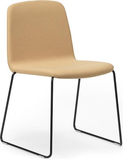 602935 Chair Upholstered Black Steel / Synergy Normann Copenhagen Just