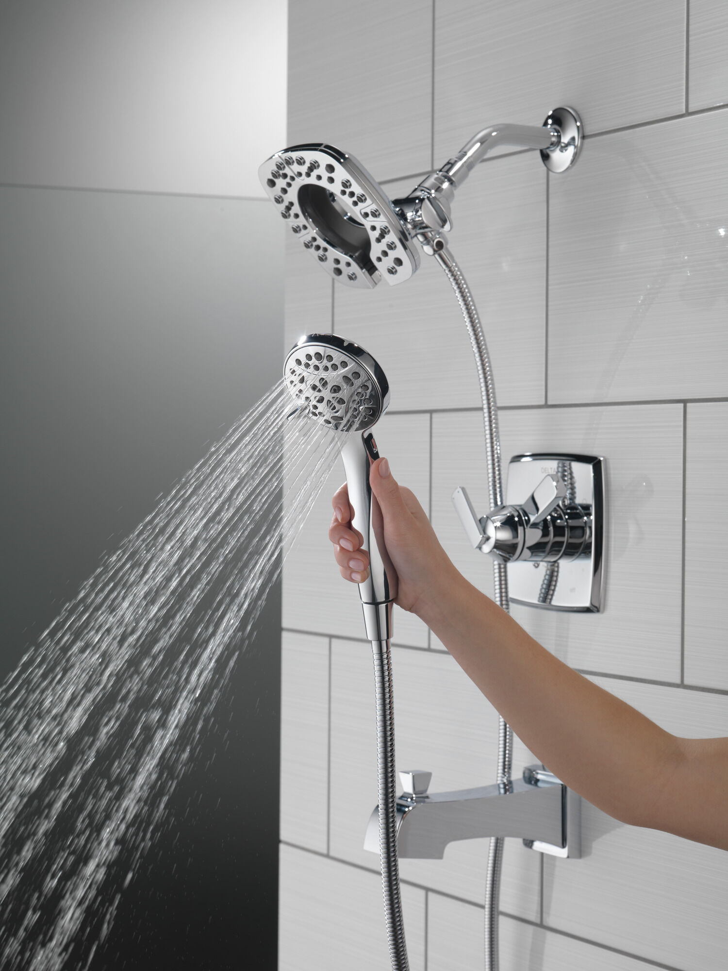 T17464-I Облицовка для душа Monitor® серии 17 с In2ition® Delta Faucet Ashlyn Хром  - Вид №6