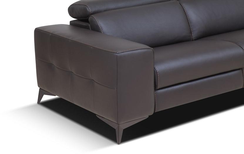 Rossini Sofas Откидной кожаный диван с электроприводом Tessa sun-id-1375985 - Вид №3