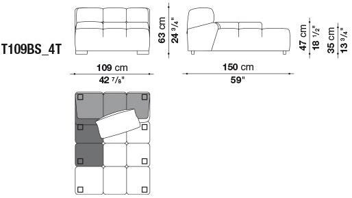 B&B Italia Модульный секционный диван Tufty time sun-id-1414316 - Вид №20