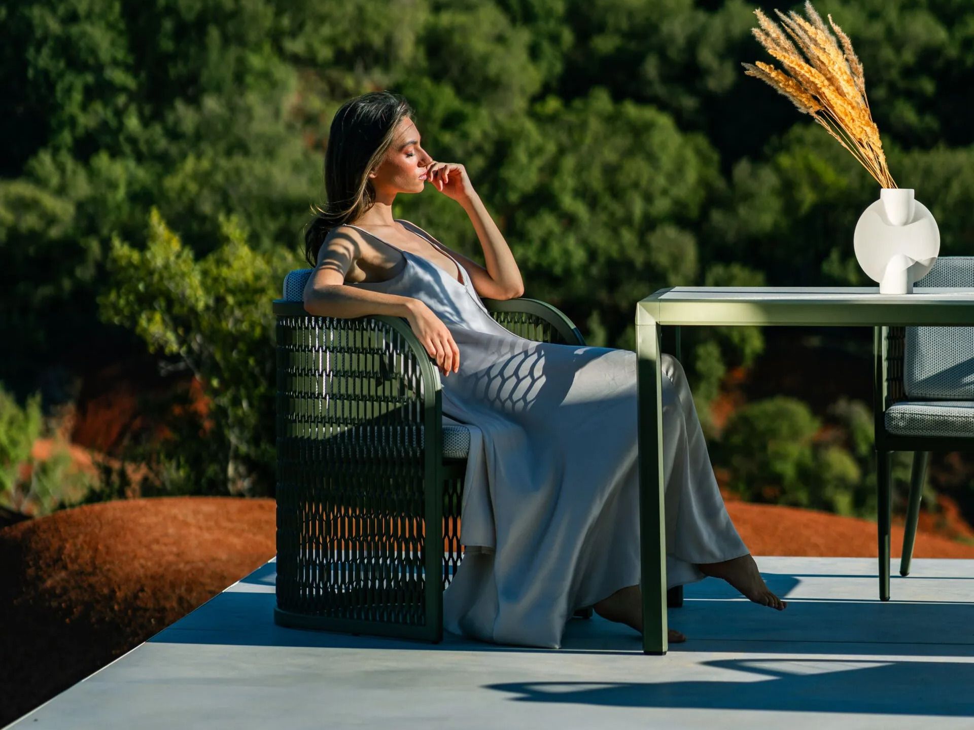 Алюминиевый стул с порошковым покрытием с подлокотниками 10Deka Ventura ARCH-00105191 - Вид №2