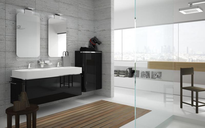 AC01 ACACIA Комплект мебели для ванной комнаты 140х 51х 50 см ARDECO Ardeco S. R. L 7977 - Вид №3