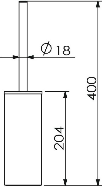 70671 Ерш напольный цвет хром LANGBERGER Accessories - Вид №2
