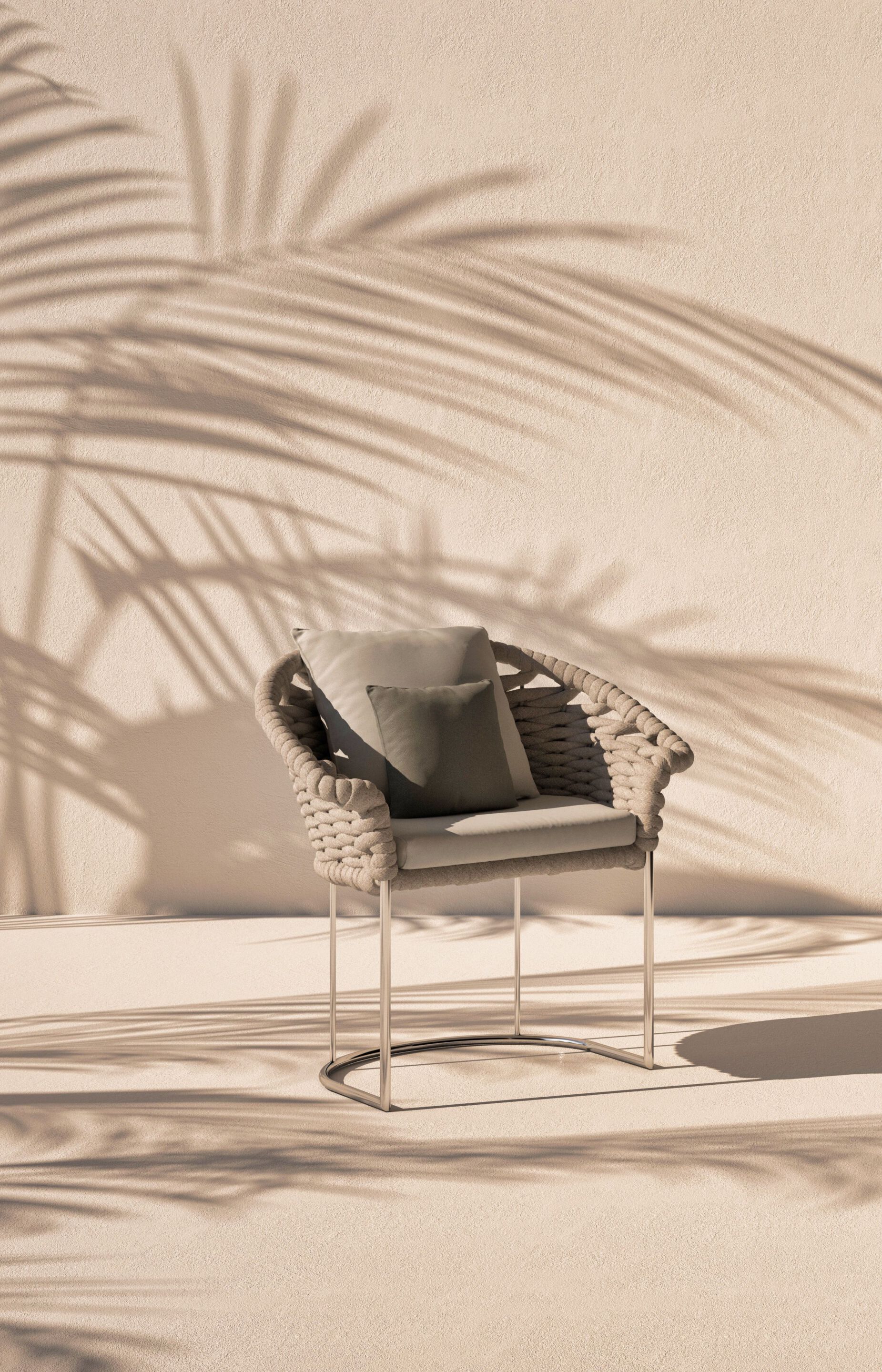 Садовый стул из полипропиленовой веревки Galbiati Outdoor Alpemare Collection ARCH-00004788 - Вид №2