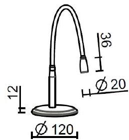 Brillamenti Светодиодная настольная лампа Tulip Tm.nn.040.ota.fi - Вид №3