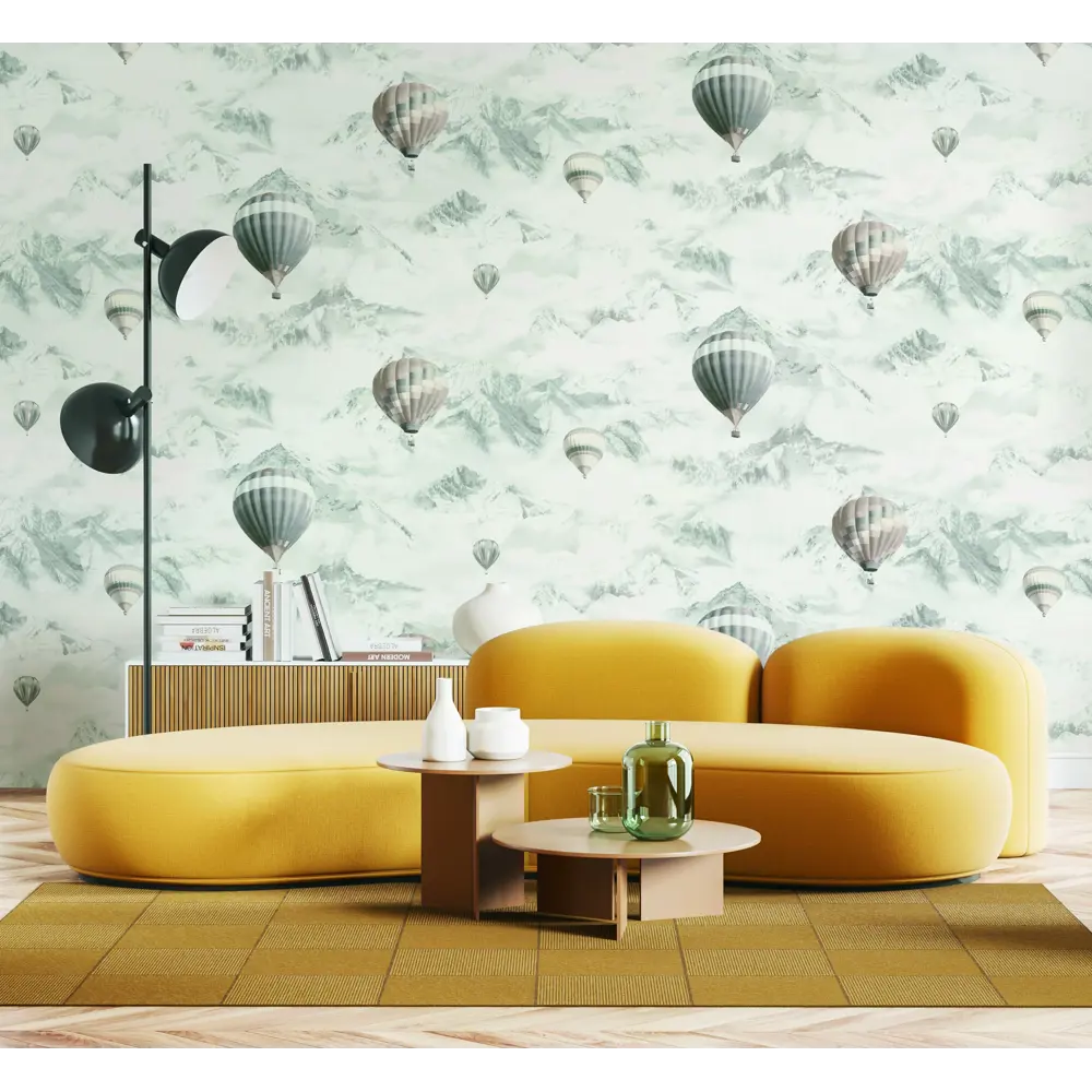 Артекс Флизелиновые обои «Воздушные шары» серые с облаками 1.06 м 89358803 STLM-0817782 - Вид №3