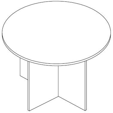 FERCIA Круглый стол для переговоров в современном стиле Linea sun-id-1502961 - Вид №3