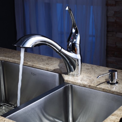 KHU123-32-KPF2210ORB-KSD30ORB Накладная раковина на столешницу  прямоугольная Krausru  - Вид №2