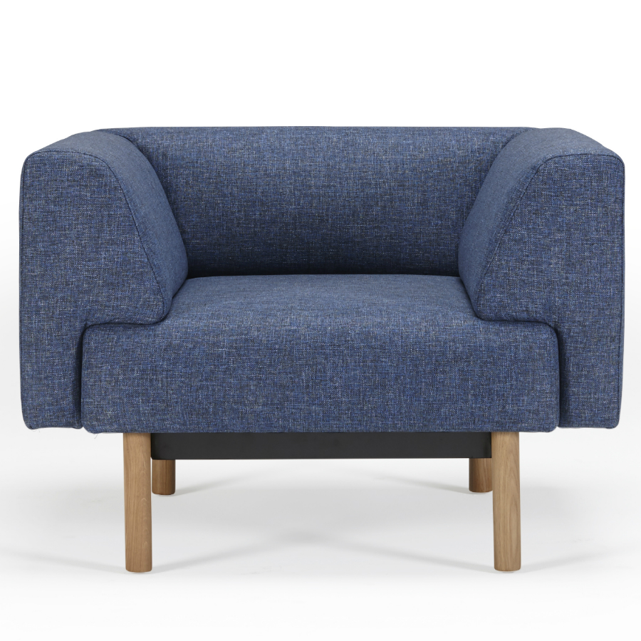 Кресло Ebeltoft, лакированный дуб, светло-голубое Kragelund 21001202245 - Вид №1