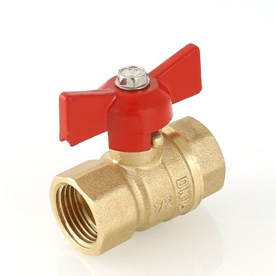 VT.122.G.04 Кран шаровой «СТАНДАРТ» с ручкой-бабочкой и внутренней резьбой Valtec 1/2"  - Вид №7